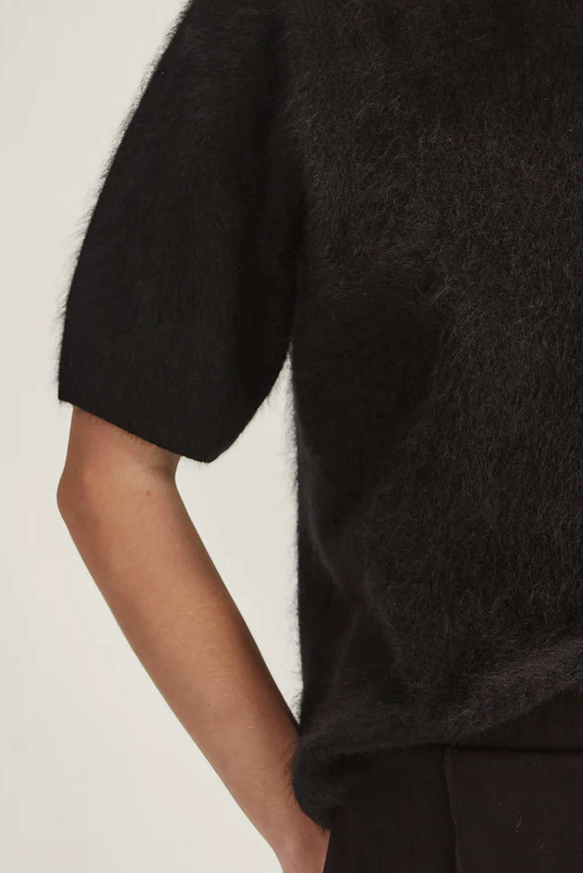 BRUSHED CASHMERE TEE