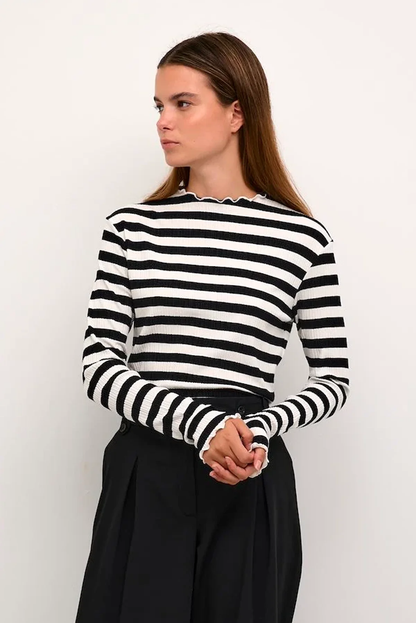 CANDACE BIG STRIPE TEE