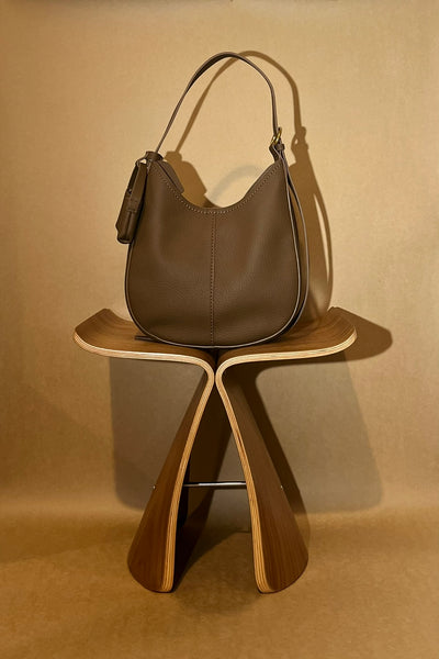 WENDYS BAGS LILLY BAGS CARLY BAG BROWN CHOCOLATE TAN BEIGE WHITE SHOULDER BAG MINI POUCH VEGAN LEATHER BAG 