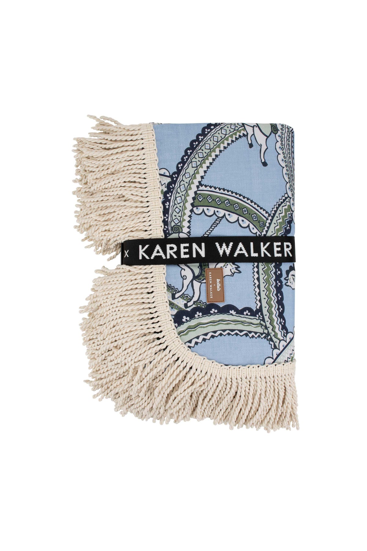 KOLLAB X KAREN WALKER FRINGED PICNIC MAT CAROUSEL