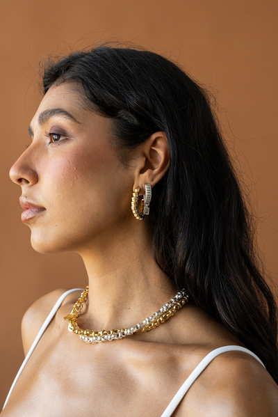 MOUNTAINN AND MOON CHARLOTTE NECKLACE SILVER CHAIN JEWELLERY