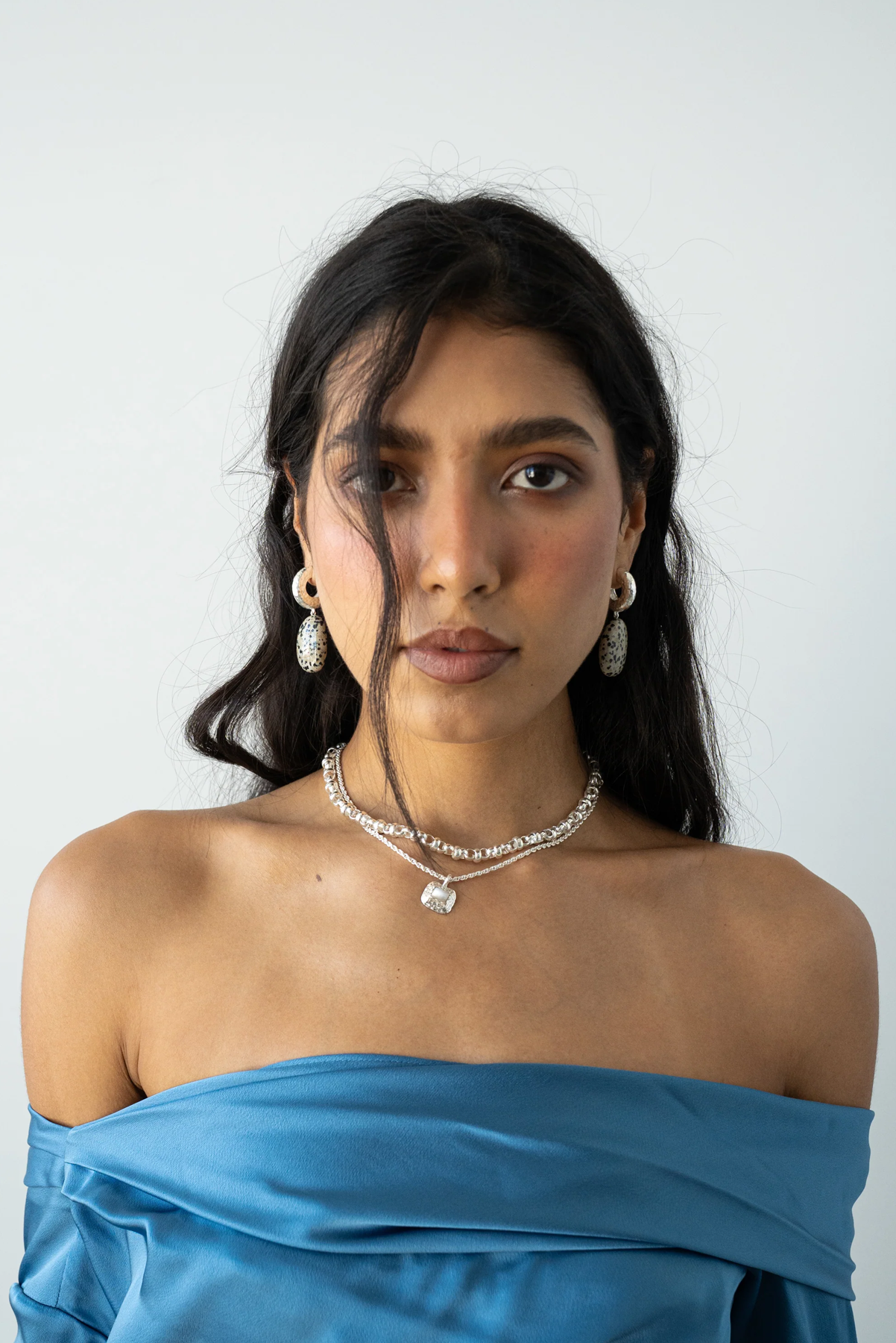 MOUNTAINN AND MOON CHARLOTTE NECKLACE SILVER CHAIN JEWELLERY