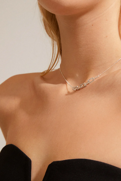 COBY RECYCLED CRYSTAL PENDANT NECKLACE