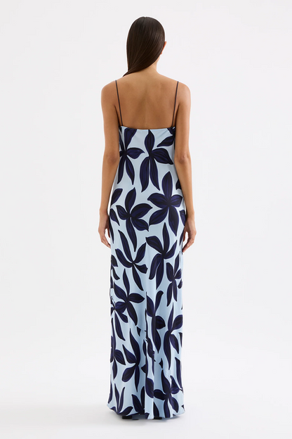 CORFU CUPRO SLIP DRESS