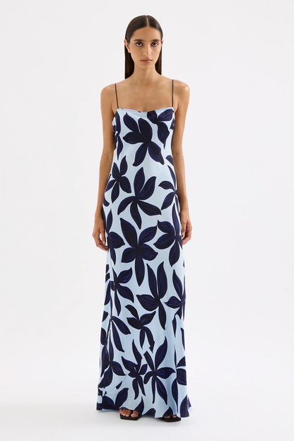 CORFU CUPRO SLIP DRESS