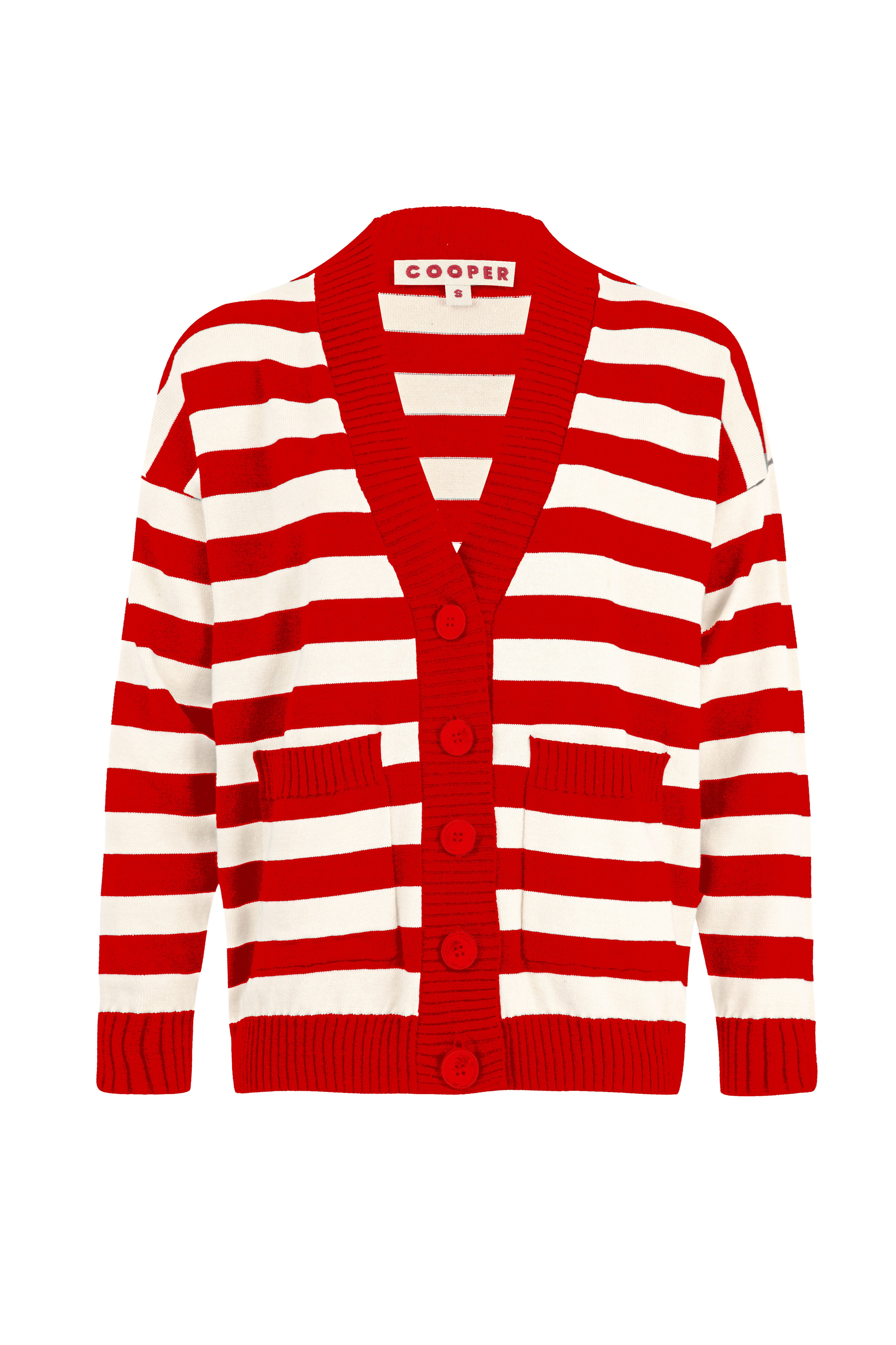 I DONT STRIPE CARDIGAN