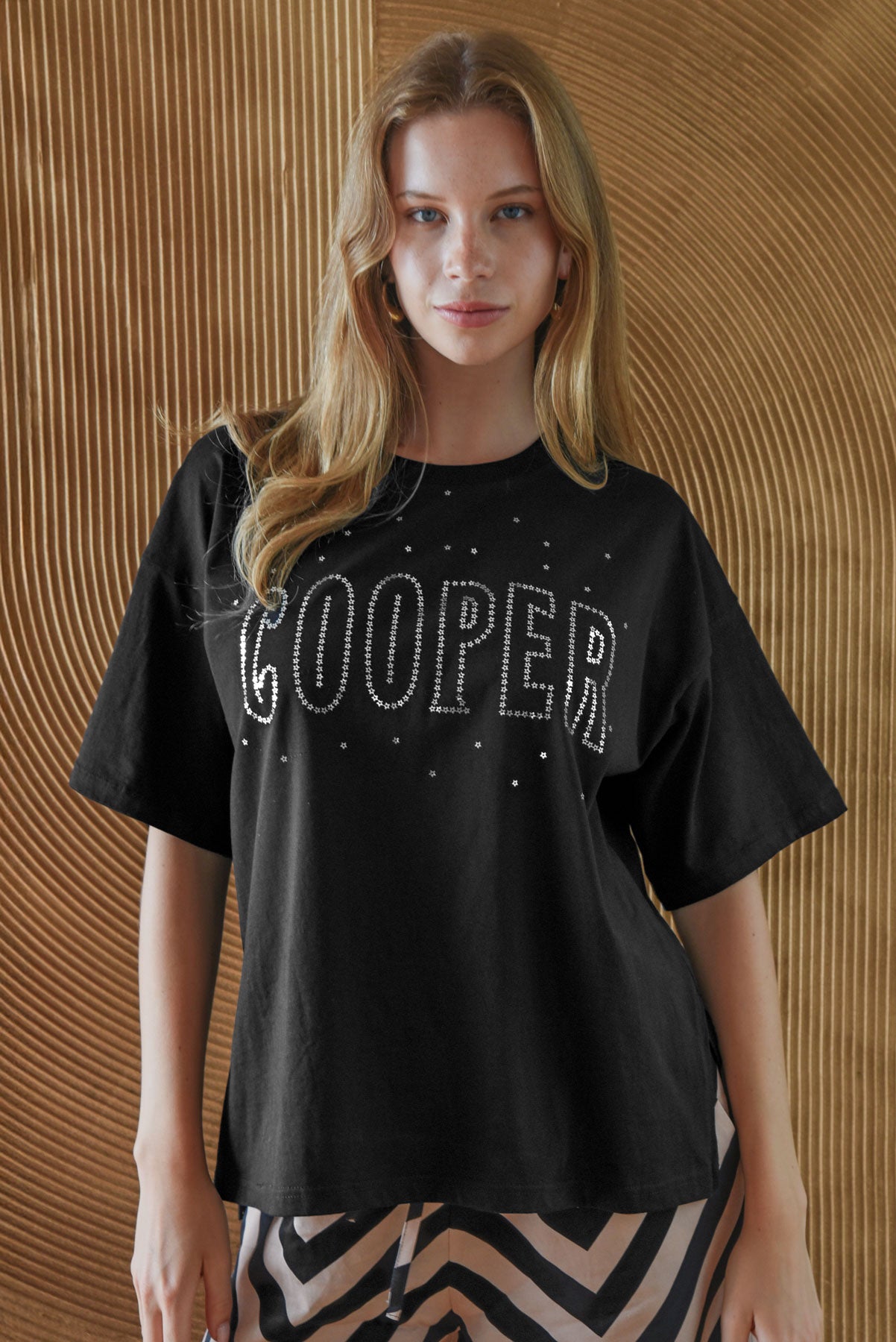 COOPER SPARKLE STARS TSHIRT COTTON PRINT TEE
