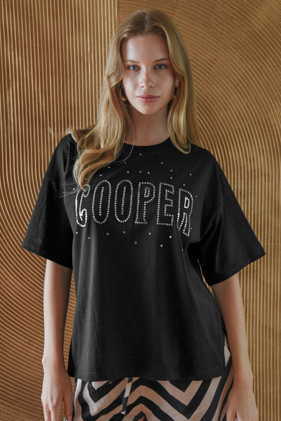 COOPER SPARKLE STARS TSHIRT COTTON PRINT TEE
