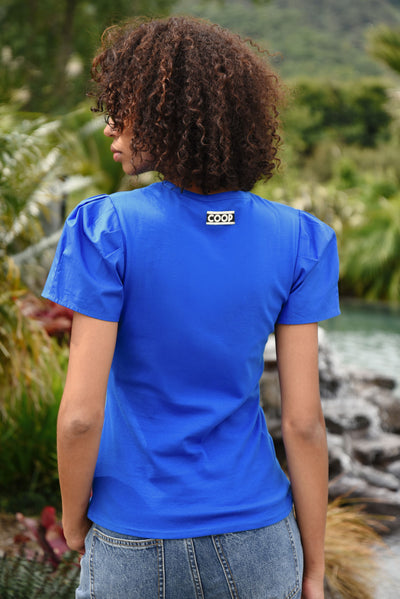 COOP TRUE COLOURS TOP BLUE COTTON TEE