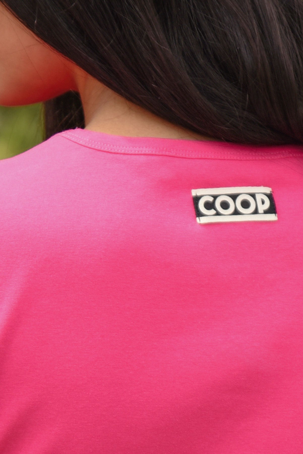 COOP TRUE COLOURS TOP BLUE PINK COTTON TEE