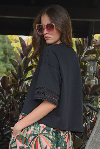 COOP BEST TEE TSHIRT BLACK COTTON BOXY TOP