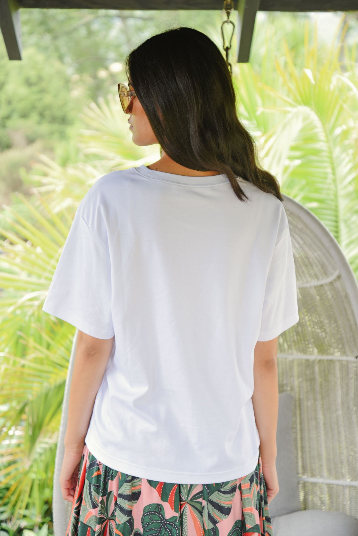 COOP GOTTA BOW TSHIRT BLACK AND WHITE BOW EMBROIDERED TEE