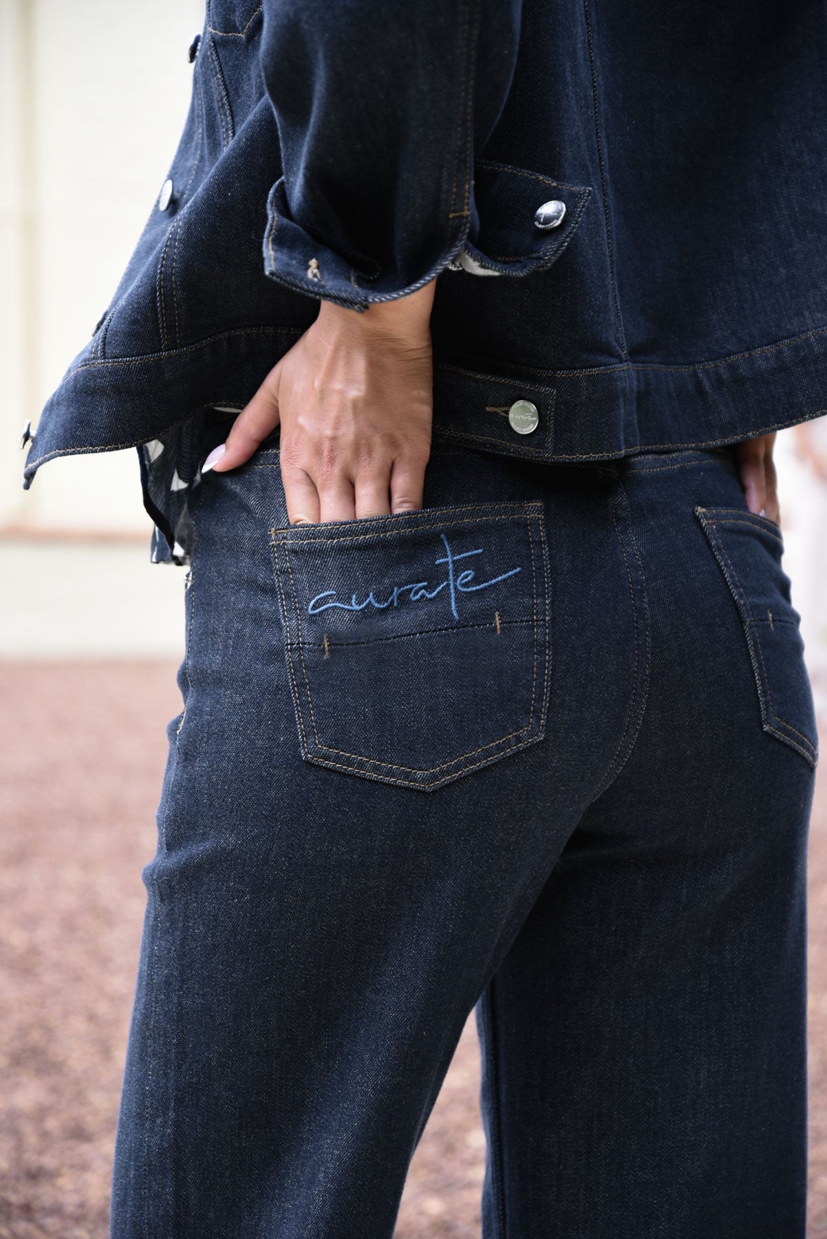 CURATE STREET OF JEANS JEAN COTTON DENIM INDIGO JEAN SPOTS
