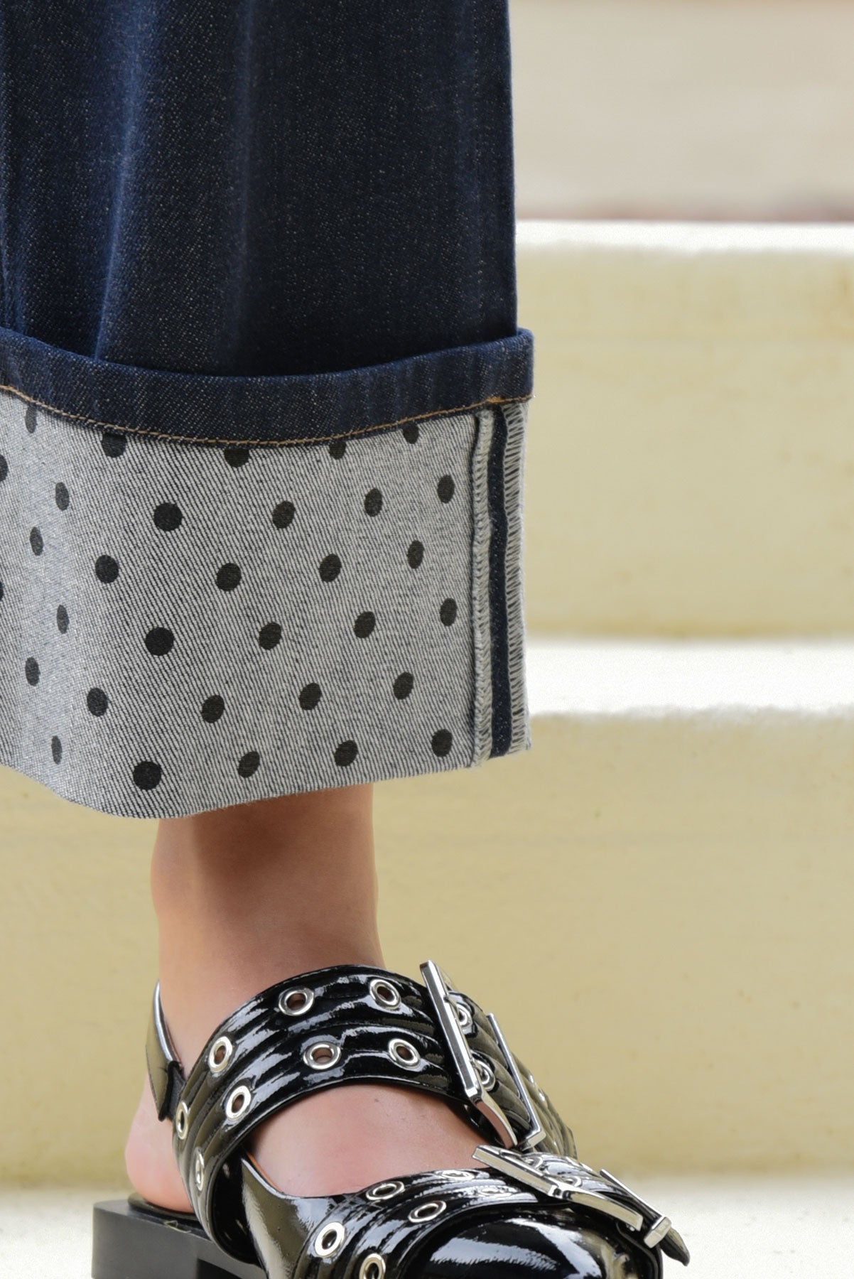 CURATE STREET OF JEANS JEAN COTTON DENIM INDIGO JEAN SPOTS