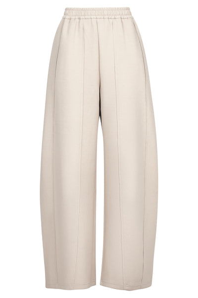 CURATE WALK YOU DOWN PANT COTTON POLYESTER ELASTANE BONE TROUSER