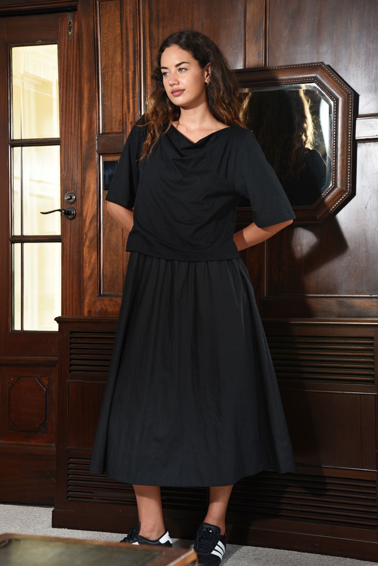 CURATE PERFECT COMBINATION DRESS BLACK COTTON DRESS 