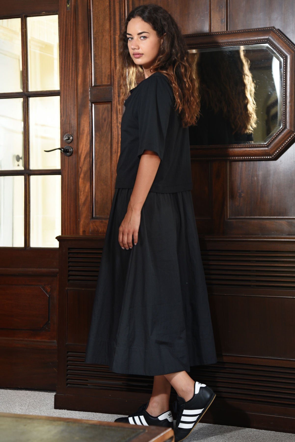 CURATE PERFECT COMBINATION DRESS BLACK COTTON DRESS 