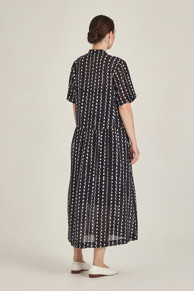 CARO PRINT DRESS