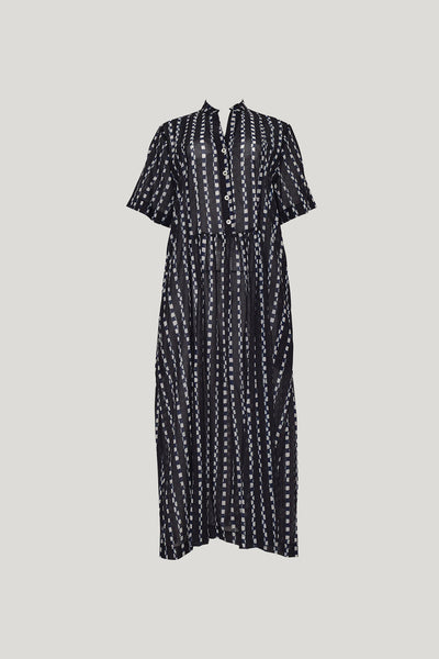CARO PRINT DRESS