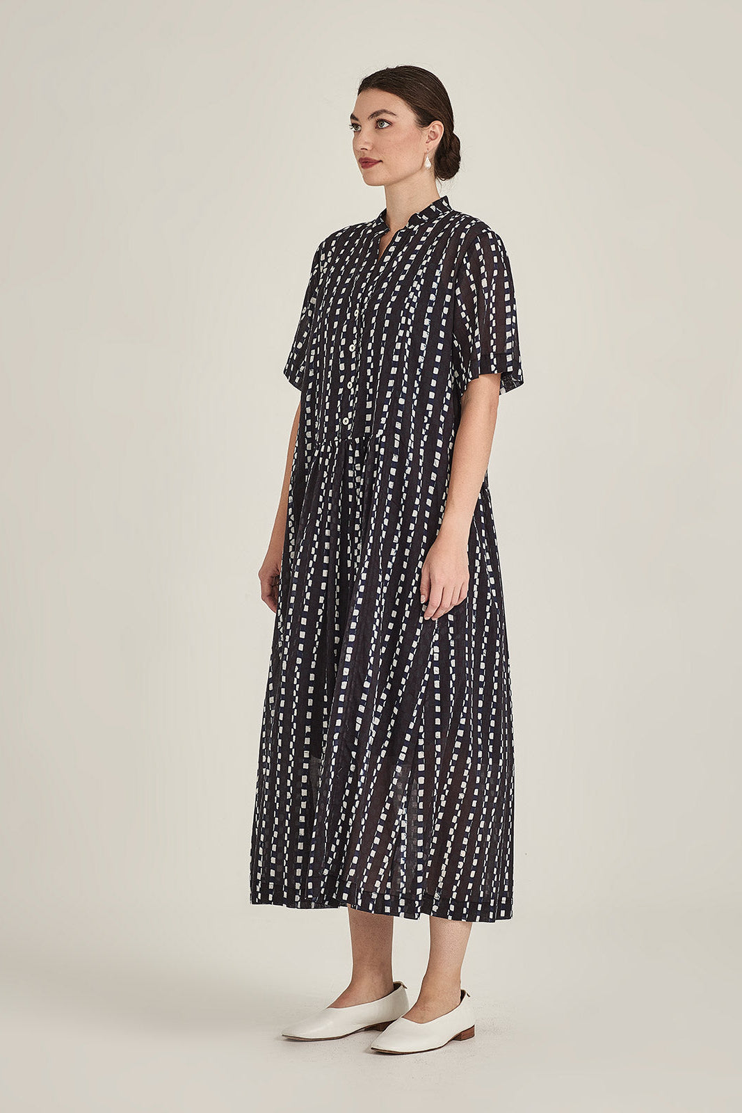 CARO PRINT DRESS