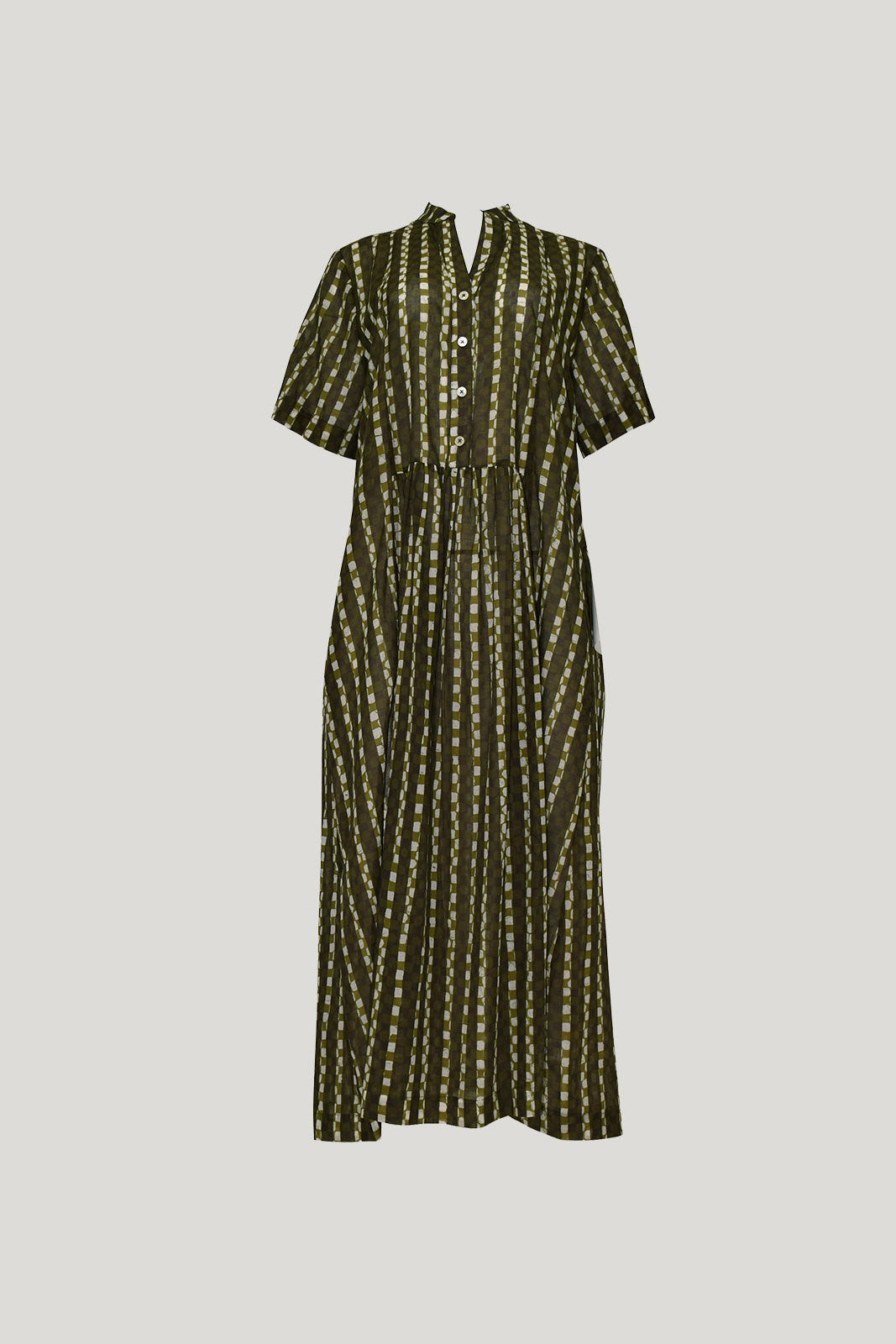 CARO PRINT DRESS