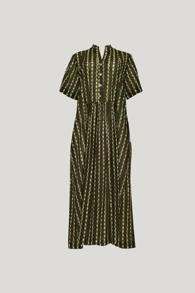 CARO PRINT DRESS