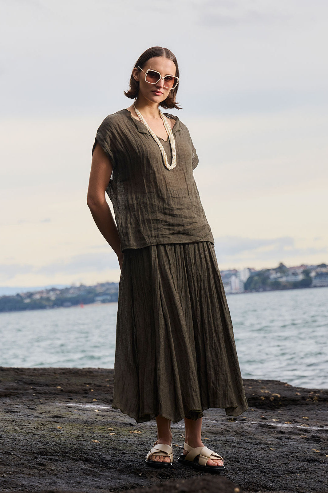 FABIAN GAUZE SKIRT