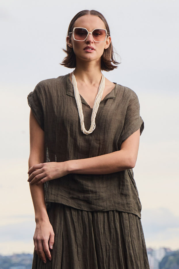 PALMER LINEN TOP