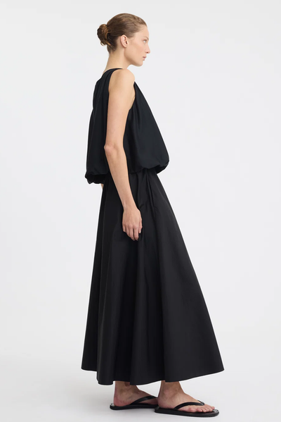 MORRISON CELINE BUBBLE TOP MODAL VISCOSE SILK BLACK WHITE 