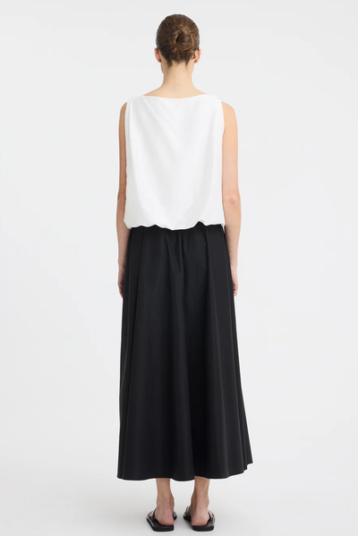 MORRISON CELINE BUBBLE TOP MODAL VISCOSE SILK BLACK WHITE 