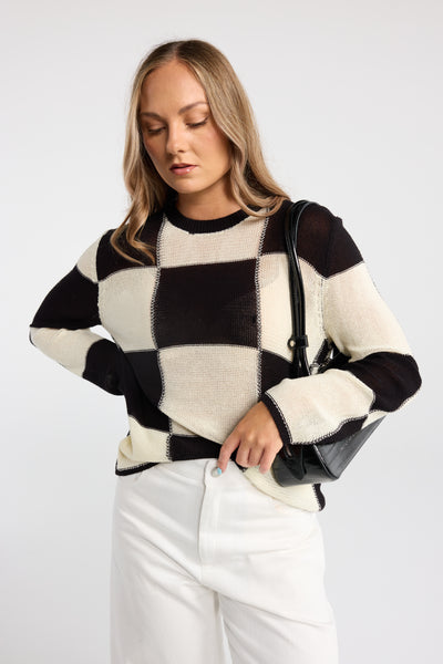 CHECKMATE SWEATER