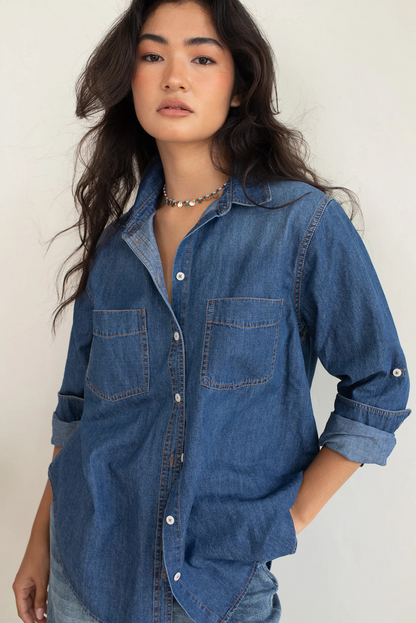 DENIM DARK WASH SHIRT