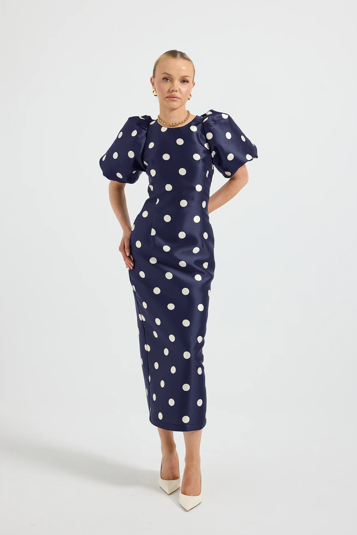DOTTIE SLEEVE MIDI