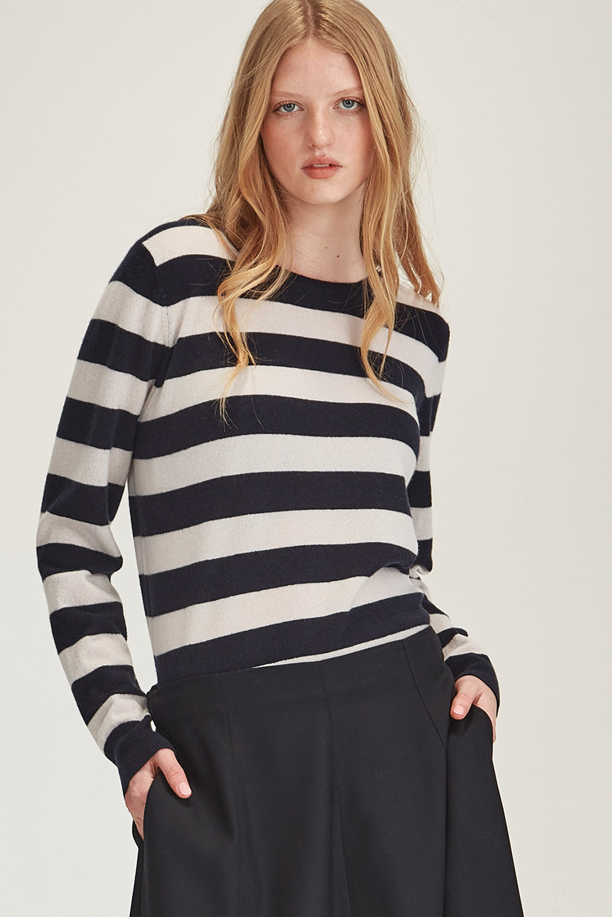 ELEANOR STRIPED CASHMERE SWEATER