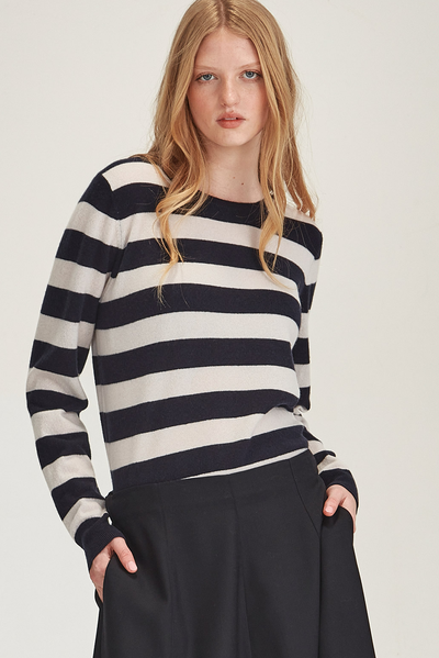 ELEANOR STRIPED CASHMERE SWEATER