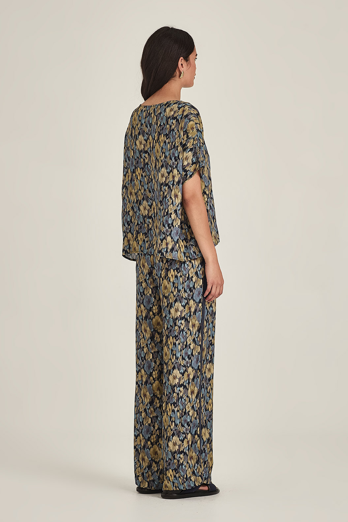 SILLS ELLIE PRINT PANT VISCOSE FLORAL PANT