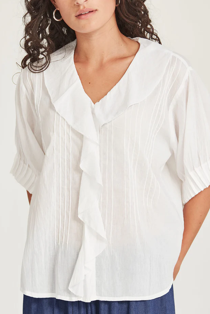 ELODIE RUFFLE BLOUSE