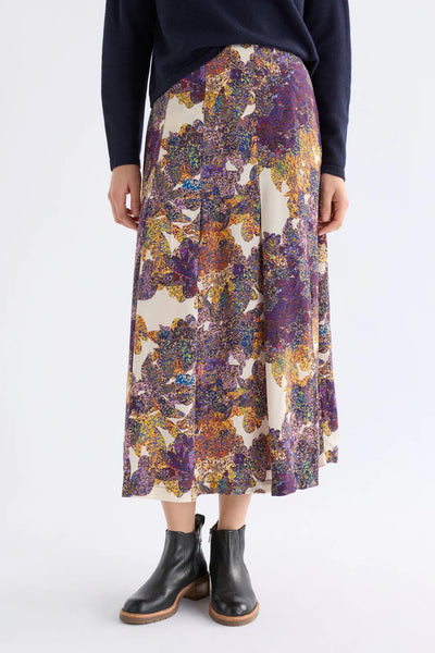 ELK ELSEN SKIRT LANTIS PRINT COLOURFUL FLORAL PRINT MIDI SKIRT