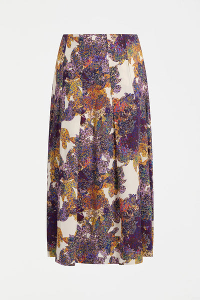 ELK ELSEN SKIRT LANTIS PRINT COLOURFUL FLORAL PRINT MIDI SKIRT
