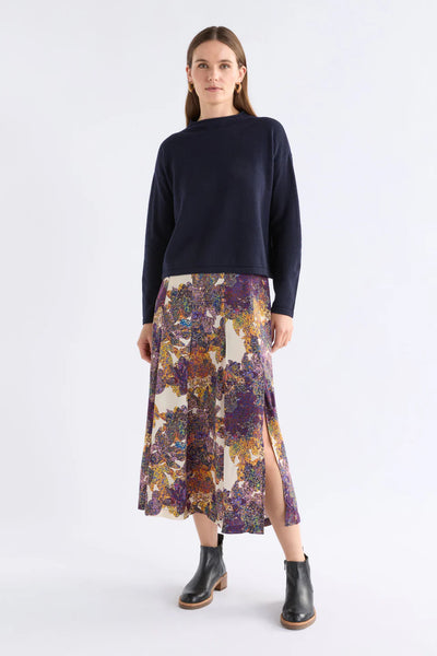 ELK ELSEN SKIRT LANTIS PRINT COLOURFUL FLORAL PRINT MIDI SKIRT