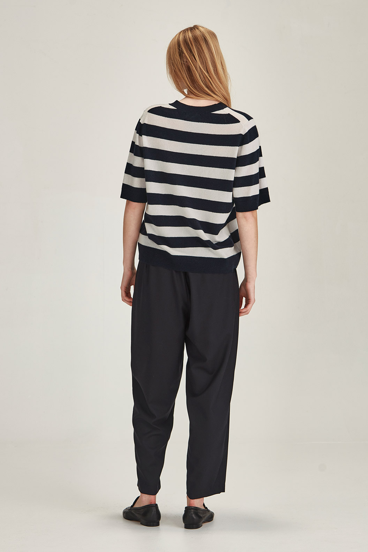 EMI STRIPED CASHMERE TEE
