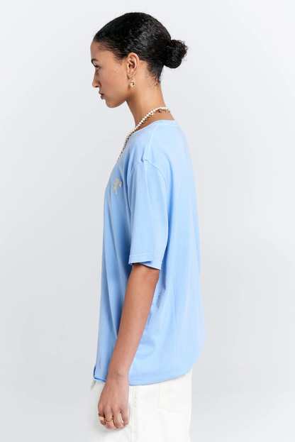 EMBROIDERED RUNAWAY GIRLORGANIC COTTON TSHIRT