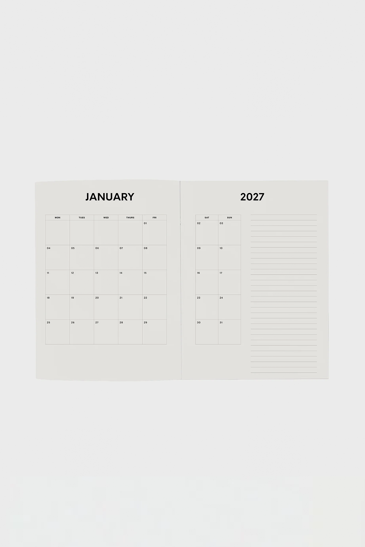 LETTUCE x GABRIELLE GATT WEEKLY DIARY 2027