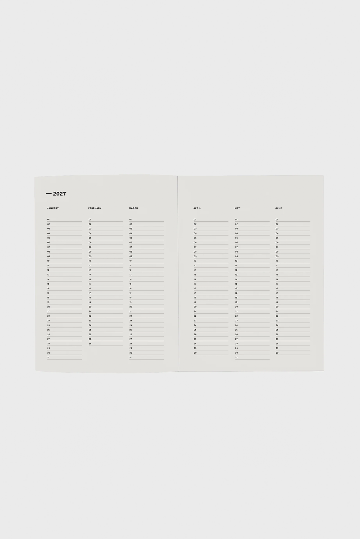LETTUCE x JULIETTE HOGAN WEEKLY DIARY 2027