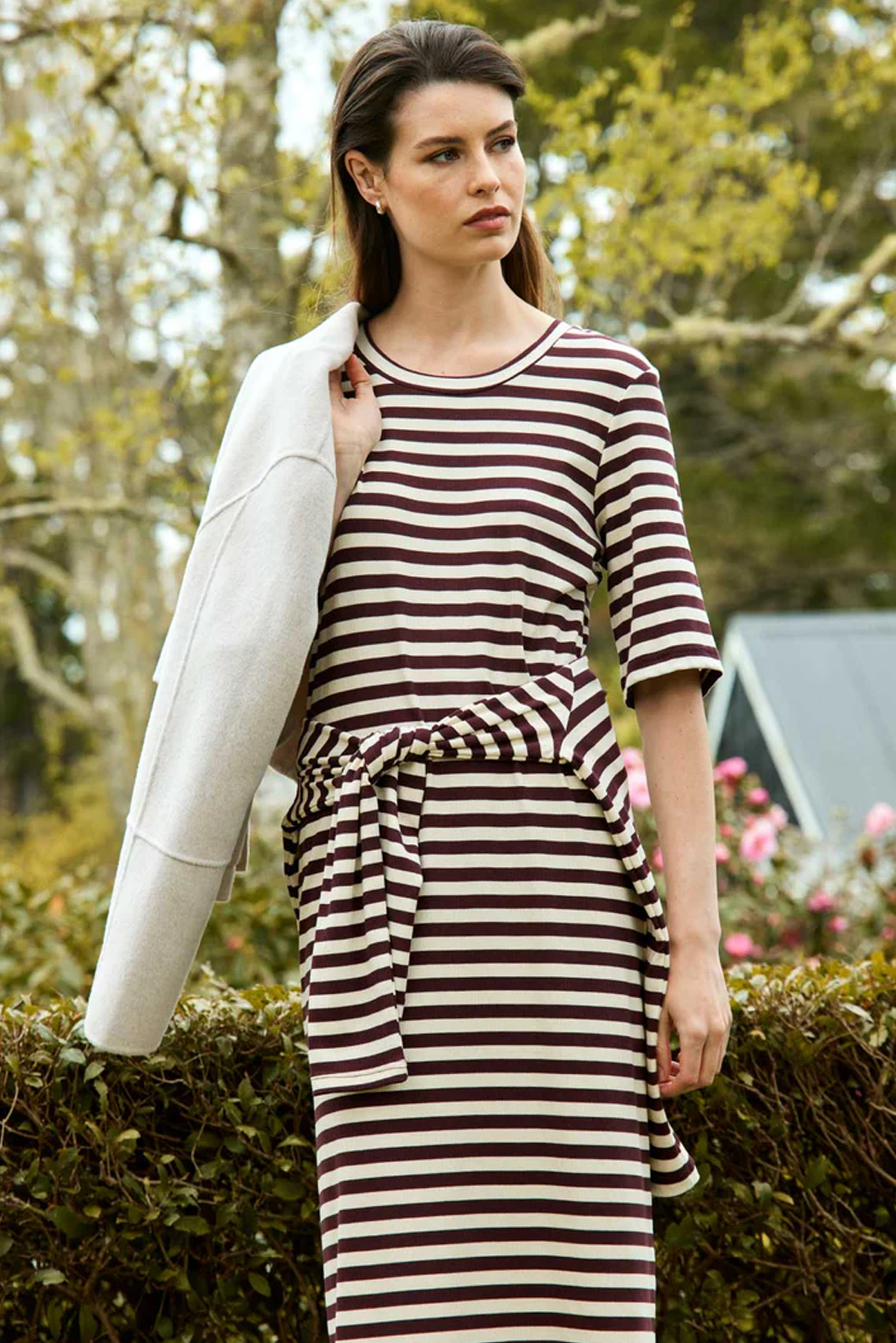 GIANNA STRIPED DRESS