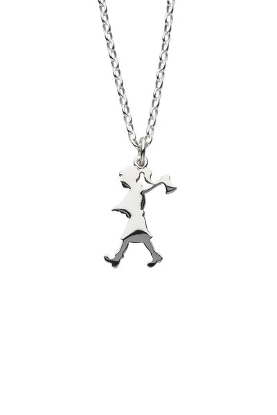 GIRL WITH AXE NECKLACE
