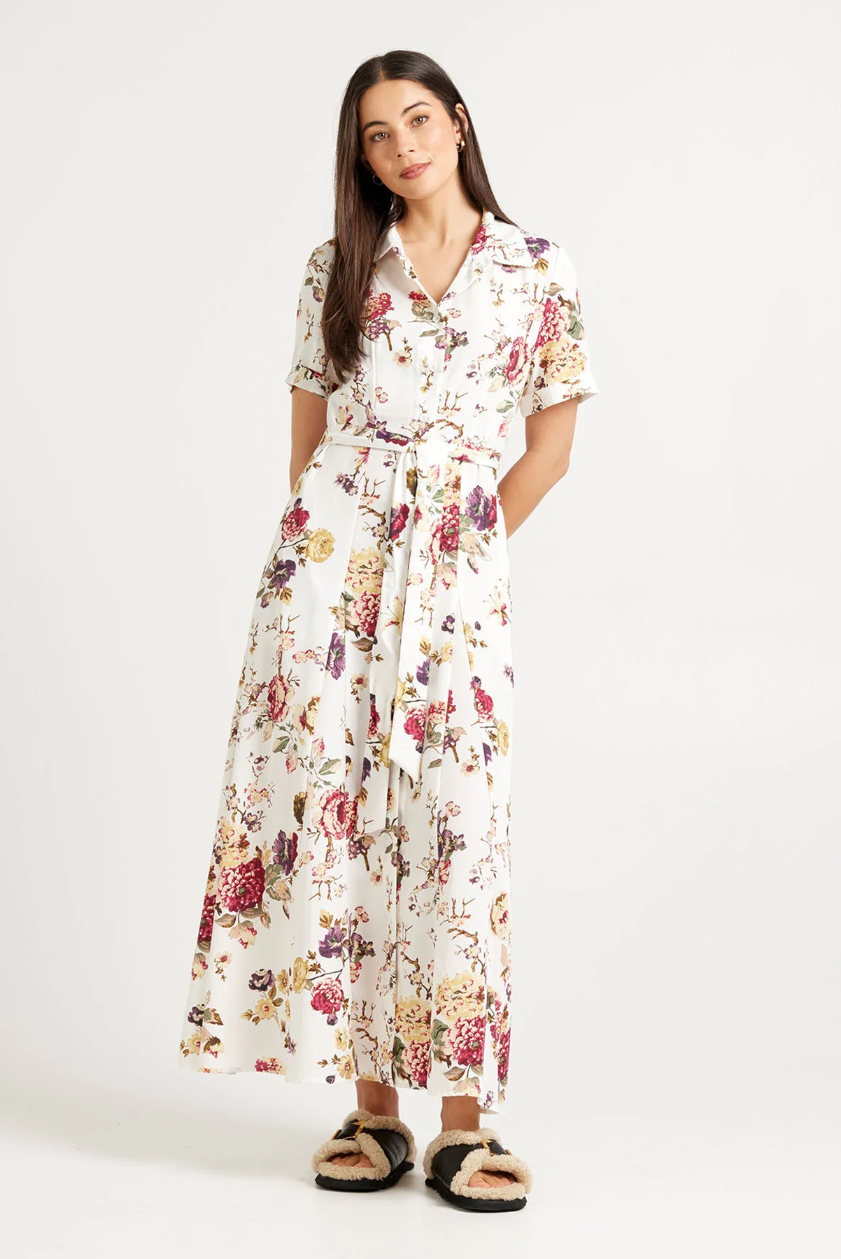 GODET SHIRT DRESS