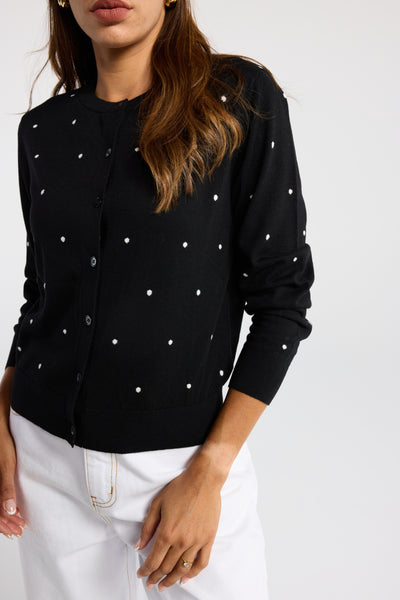 GRETA SPOT CARDIGAN