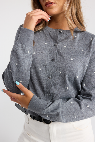 GRETA SPOT CARDIGAN
