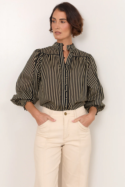ADORNE HAYLEY SHIRT COTTON STRIPE